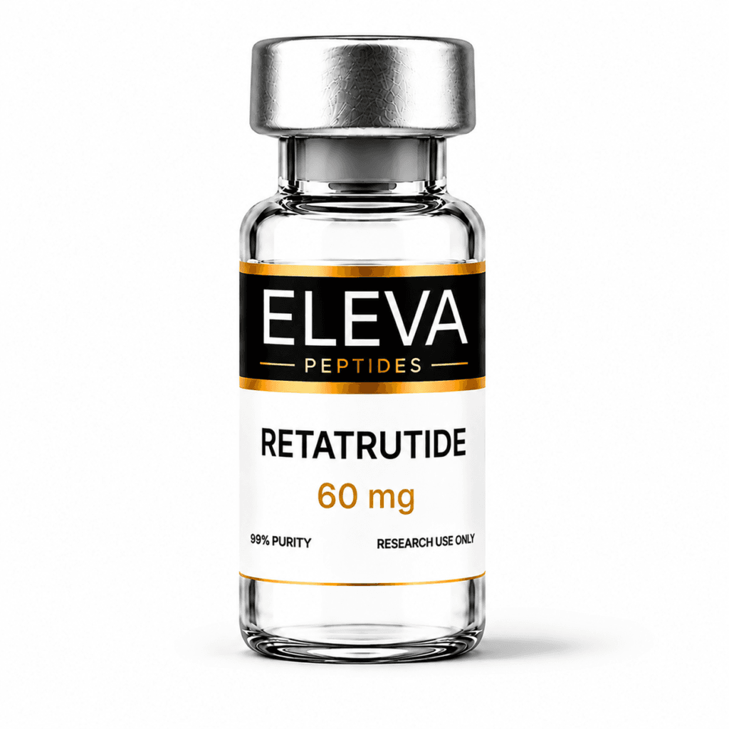 Eleva Peptides Retatrutide 60 mg research vial