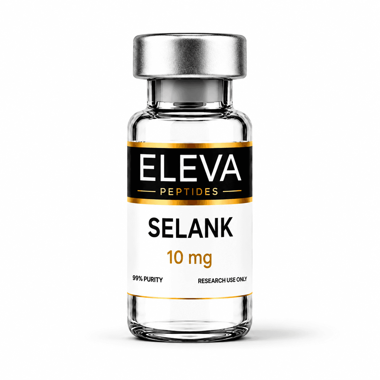 Eleva Peptides Selank 10 mg research vial