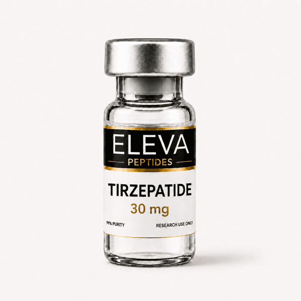 Eleva Peptides Tirzepatide 30 mg research vial